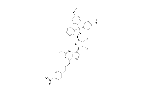 5'-O-(4,4'-DIMETHOXY-TRITYL)-N2-METHYL-O6-[2-(4-NITROPHENYL)-ETHYL]-GUANOSINE