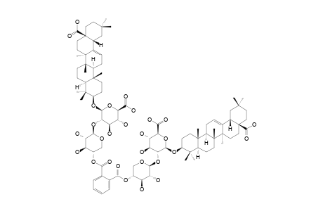 PSEUDOGINSENOSIDE_RI2;BIS-[OLEANOLIC_ACID-3-O-BETA-D-GLUCURONOPYRANOSYL-(2->1)-BETA-D-XYLOPYRANOSYL-4-O-]-PHTHALATE