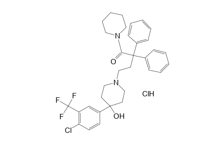 4-(4-CHLORO-alpha,alpha,alpha-TRIFLUORO-m-TOLYL)-1-(3,3-DIPHENYL-4-OXO-4-PIPERIDINOBUTYL)-4-PIPERIDINOL, MONOHYDROCHLORIDE