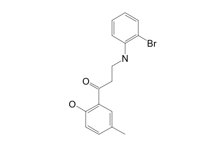 3-(2'-BROMOPHENYLAMINO)-1-(2'-HYDROXY-5'-METHYLPHENYL)-PROPAN-1-ONE