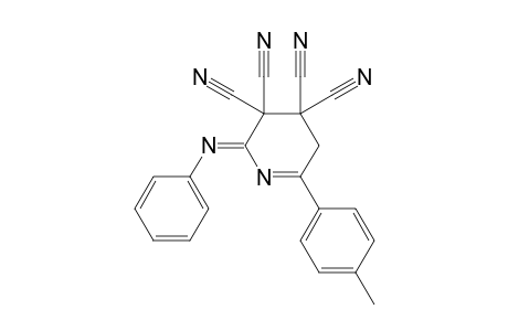 3,3,4,4-Tetracyano-6-p-tolyl-2-(phenylimino)-2,3,4,5-tetrahydropyridine