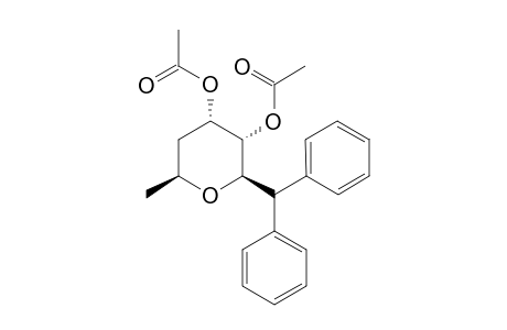 (+/-)-2-BETA-BENZHYDRYL-3-ALPHA,4-ALPHA-DIACETOXY-6-BETA-METHYLTETRAHYDROPYRAN