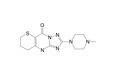 7,8-DIHYDRO-2-(4-METHYLPIPERAZION)-9H,10H-THIOPYRANO-[3,2-D]-1,2,4-TRIAZOLO-[1,5-A]-PYRIMIDIN-5-ONE