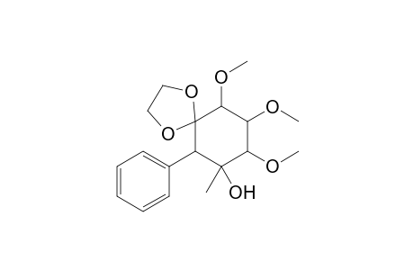 3,3-Ethylenedioxy-4,5,6-trimethoxy-1-methyl-2-phenylcyclohexanol