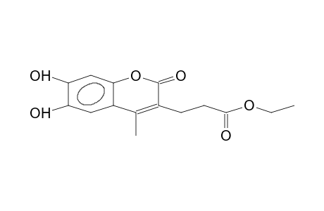 3-Ethoxycarbonylethyl-6,7-dihydroxy-4-methyl-coumarin