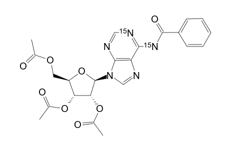 [1-(15)-N,6-(15)-NH2]-2',3',5'-TRI-O-ACETYL-N-(6)-BENZOYLADENOSINE