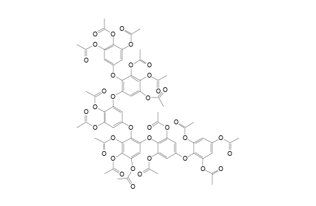 #11;PSEUDOHEXAFUHALOL-C-HEXADECAACETATE;2,3,4,4',5'-PENTAACETOXY-6-[2,6-DIACETOXY-4-(2,4,6-TRIACETOXYPHENOXY)-PHENOXY]-3'-[3,4,5-TRIACETOXY-2-(3,4,5-TRIACETOXY