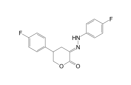 5-(p-Fluorophenyl)-3-[(4'-fluorophenyl)hydrazono]-5,6-dihydropyran-2(4H)-one