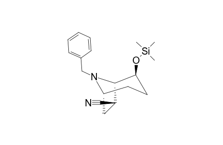 8-BENZYL-2-EXO-[TRIMETHYLSILYLOXY]-8-AZABICYCLO-[3.2.1]-OCTANE-7-EXO-CARBONITRILE