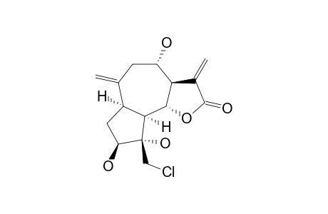 3-BETA,4-ALPHA,8-ALPHA-TRIHYDROXY-4-BETA-(CHLOROMETHYL)-1-ALPHA-H,5-ALPHA-H,6-BETA-H,7-ALPHA-H-GUAI-10(14),11(13)-DIEN-6,12-OLIDE