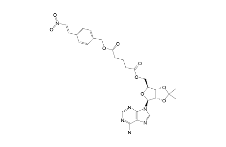 2',3'-O-ISOPROPYLIDENEADENOSINE-5'-[4-[(E)-2-NITROETHENYL]-BENZYL-PENTANEDIOATE]