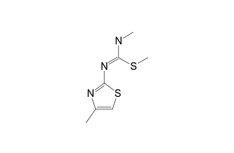 N-METHYL-N'-(4-METHYL-2-THIAZOLYL)-S-METHYL-ISO-THIO-UREA