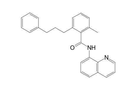 2-methyl-6-(3-phenylpropyl)-N-(quinolin-8-yl)benzamide