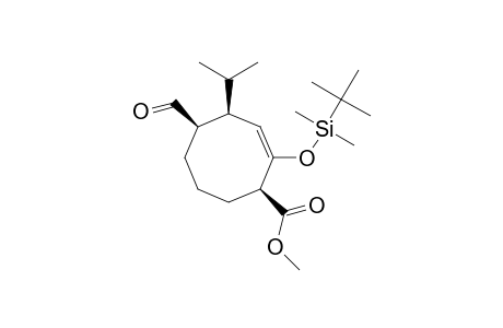 (1-R*,4-R*,5-S*)-2-(TERT.-BUTYLDIMETHYLSILOXY)-5-FORMYL-4-ISOPROPYLCYCLOOCT-2-ENECARBOXYLIC_ACID_METHYLESTER