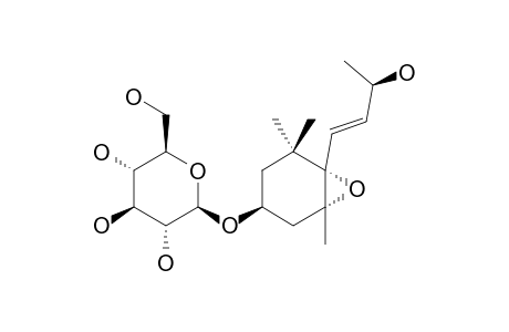 (3S,5R,6S,7E,9S)-MEGASTIGMAN-7-ENE-5,6-EPOXY-3,9-DIOL-3-O-BETA-D-GLUCOPYRANOSIDE