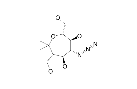 (2R,3S,4R,5S,6S)-4-AZIDO-2,6-BIS-(HYDROXYMETHYL)-7,7-DIMETHYL-OXEPANE-3,5-DIOL