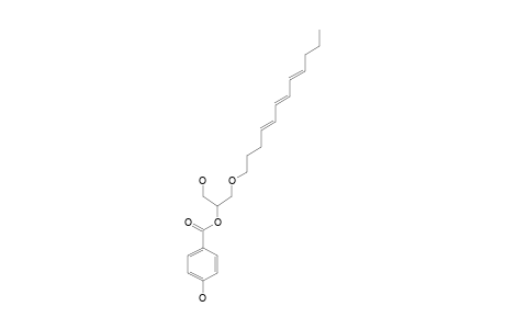 3-[((4E,6E,8E)-DODECA-4,6,8-TRIENYL)-OXY]-2-(4-HYDROXYBENZOYL)-PROPAN-1-OL;1-[((4E,6E,8E)-DODECA-4,6,8-TRIENYL)-OXY]-3-HYDROXYPROPAN-2-YL-4-HYDROXYBENZOATE