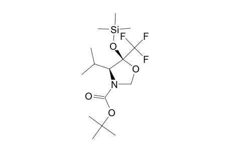 (4S,5S)-N-(TERT.-BUTYLOXYCARBONYL)-4-ISOPROPYL-5-(TRIFLUOROMETHYL)-5-[(TRIMETHYLSILYL)-OXY]-1,3-OXAZOLIDINE