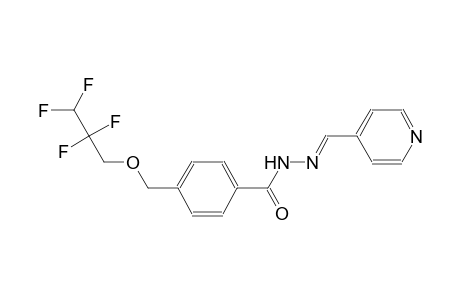 N'-[(E)-4-pyridinylmethylidene]-4-[(2,2,3,3-tetrafluoropropoxy)methyl]benzohydrazide