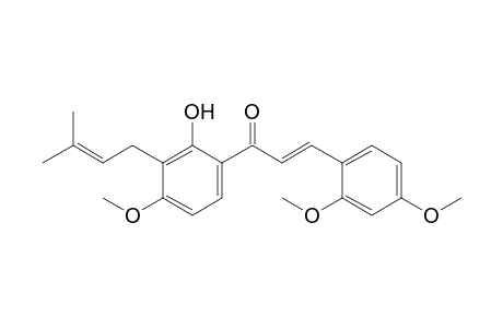 2'-Hydroxy-3'-(3"-methyl-3"-butenyl)-2,4,4'-trimethoxychalcone