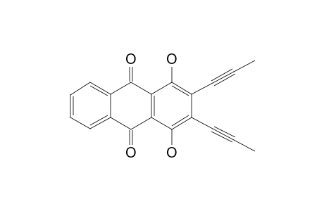 1,4-DIHYDROXY-2,3-BIS-(PROP-1'-YNYL)-ANTHRAQUNINONE