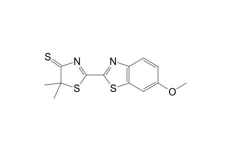 2-(6-Methoxy-1,3-benzothiazol-2-yl)-5,5-dimethyl-1,3-thiazole-4(5H)-thione