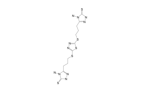 2,5-BIS-[(4-AMINO-2,4-DIHYDRO-1,2,4-TRIAZOL-3-THIONE-5-YL)-PROPYLTHIO]-1,3,4-THIADIAZOLE