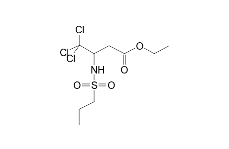 4,4,4-TRICHLORO-3-(N-PROPYLSULPHONYLAMINO)BUTANOIC ACID, ETHYL ESTER