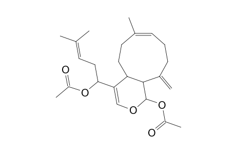 (1R*,4AS*,7E,11AS*,1'S*)-1-ACETOXY-4-(1'-ACETOXY-4'-METHYLPENT-3'-ENYL)-7-METHYL-11-METHYLENE-1,4A,5,6,9,10,11,11A-OCTAHYDROCYCLONONA-[C]-PYRANE