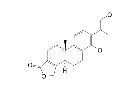 TRIPTOBENZENE-F;18-(4->3)-ABEO-14,16-DIHYDROXY-ABIETA-3,8,11,13-TETRAENE-18,19-OLIDE