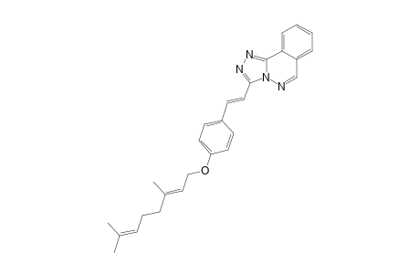 3-(4-((E)-3,7-DIMETHYLOCTA-2,6-DIENYLOXY)-STYRYL)-[1.2.4]-TRIAZOLO-[3.4-ALPHA]-PHTHALAZINE