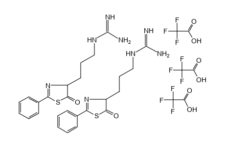 [3-(5-OXO-2-PHENYL-2-THIAZOLIN-4-YL)PROPYL]GUANIDINE, TRIFLUOROACETATE (1:1.5)