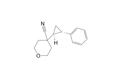 4-[(1S,2S)-2-phenylcyclopropyl]tetrahydropyran-4-carbonitrile