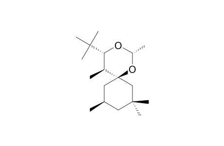 CIS-(CIS-6-TERT.-BUTYL)-2-R,CIS-5-DIMETHYL-1,3-DIOXANE-SPIRO-CIS-3',3',5'-TRIMETHYL-4-CYCLOHEXANE