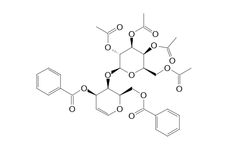 2,3,4,6-TETRA-O-ACETYL-BETA-D-GALACTOPYRANOSYL-(1->4)-1,5-ANHYDRO-3,6-DI-O-BENZOYL-2-DEOXY-D-LYXO-HEX-1-ENITOL