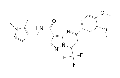 5-(3,4-dimethoxyphenyl)-N-[(1,5-dimethyl-1H-pyrazol-4-yl)methyl]-7-(trifluoromethyl)pyrazolo[1,5-a]pyrimidine-3-carboxamide