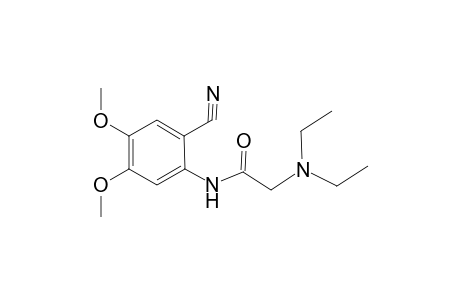 Acetamide, N-(2-cyano-4,5-dimethoxyphenyl)-2-(diethylamino)-