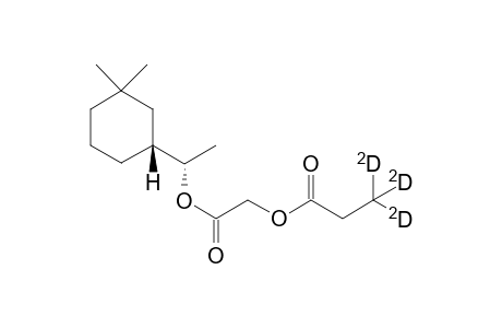 2-{1'-[(3",3"-Dimethylcyclohexyl)ethoxy]-2'-oxoethyl} (3,3,3-trideuterio)propanoate