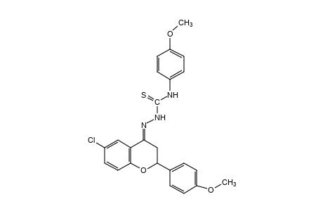 6-chloro-4'-methoxyflavanone, 4-(p-methoxyphenyl)-3-thiosemicarbazone