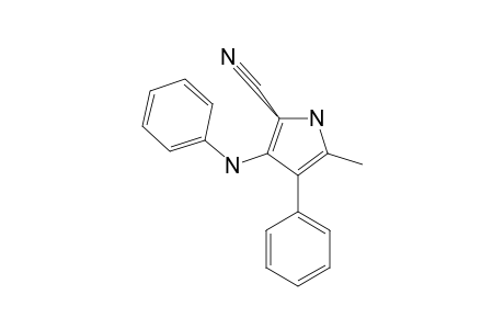 5-methyl-4-phenyl-3-(phenylamino)-1H-pyrrole-2-carbonitrile