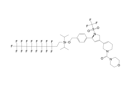 #S23;(S)-[3-[5-[4-[[(3,3,4,4,5,5,6,6,7,7,8,8,9,9,10,10,10-HEPTADECAFLUORODECYL)-DIISOPROPYLSILYLOXY]-METHYL]-PHENYL]-1-(TRIFLUOROMETHYLSULFONYL)-2,5-DIHYDRO-1H