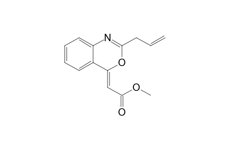 (E,Z)-(2-Propenylbenzo[d][1,3]oxazin-4-ylidene)acetic acid methyl ester