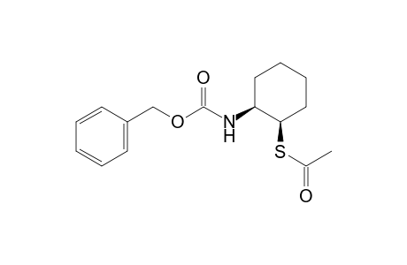 Thioacetic acid S-((1R,2S)-2-benzyloxycarbonylamino-cyclohexyl) ester