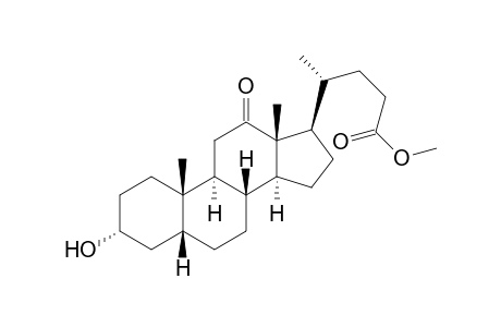 3α-hydroxy-12-oxo-5β-cholan-24-oic acid, methyl ester