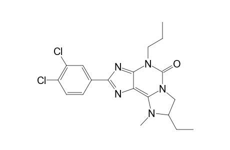 (S)-2-(3,4-DICHLOROPHENYL)-8-ETHYL-9-METHYL-4-PROPYL-4,5,7,8-TETRAHYDRO-1H-IMIDAZO-[2,1-I]-PURIN-5-ONE