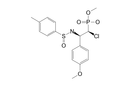 [S-(S),1S,2R]-(+)-[1-CHLORO-2-(4-METHOXYPHENYL)-2-(PARA-TOLUENESULFINAMIDE)-ETHYL]-PHOSPHONIC-ACID-MONOMETHYLESTER