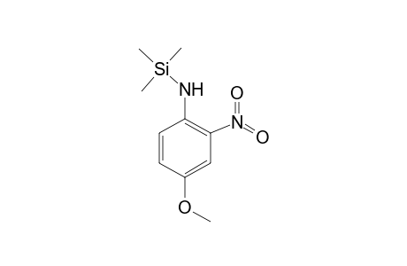 Aniline <4-methoxy-2-nitro>, mono-TMS