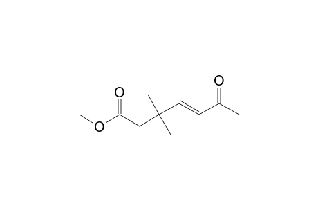 4-Heptenoic acid, 3,3-dimethyl-6-oxo-, methyl ester