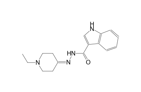 N'-(1-ethyl-4-piperidinylidene)-1H-indole-3-carbohydrazide