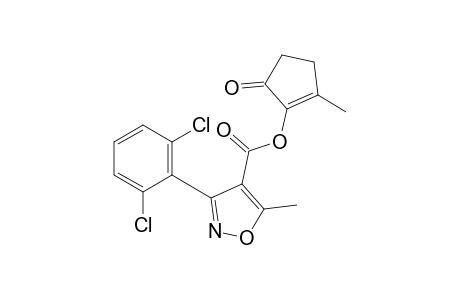 3-(2,6-dichlorophenyl)-5-methyl-4-isoxazolecarboxylic acid, 2-methyl-5-oxo-1-cyclopenten-1-yl ester